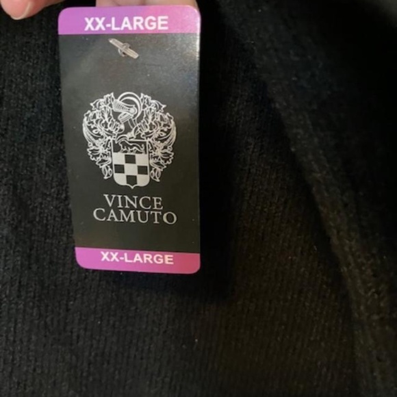 Vince Camuto Womens Crew Neck Long Sleeve Sweater Black - XXL - Picture 4 of 7